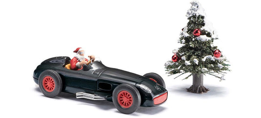 HOゲージ 鉄道模型 Busch クリスマスセット 完成品 キット2種付