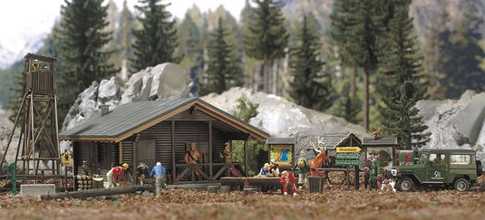 HOゲージ 鉄道模型 Busch forest set