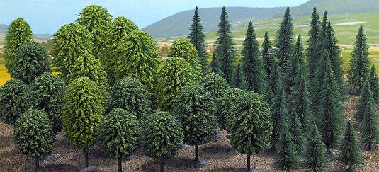 Nゲージ 鉄道模型 Busch Mixed forest with 50 trees