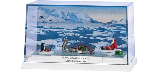 HOゲージ 鉄道模型 Busch Diorama Merry XMAS XXVII