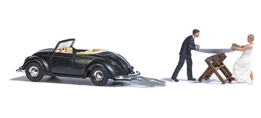 HOゲージ 鉄道模型 Busch Action set wedding