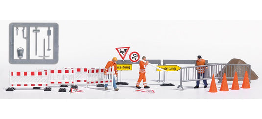 HOゲージ 鉄道模型 Busch(ブッシュ) Set up barriers decoration set