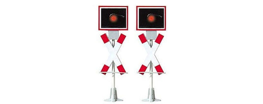 Gゲージ 鉄道模型ストラクチャー Busch 危険警告灯 hazard warning lights