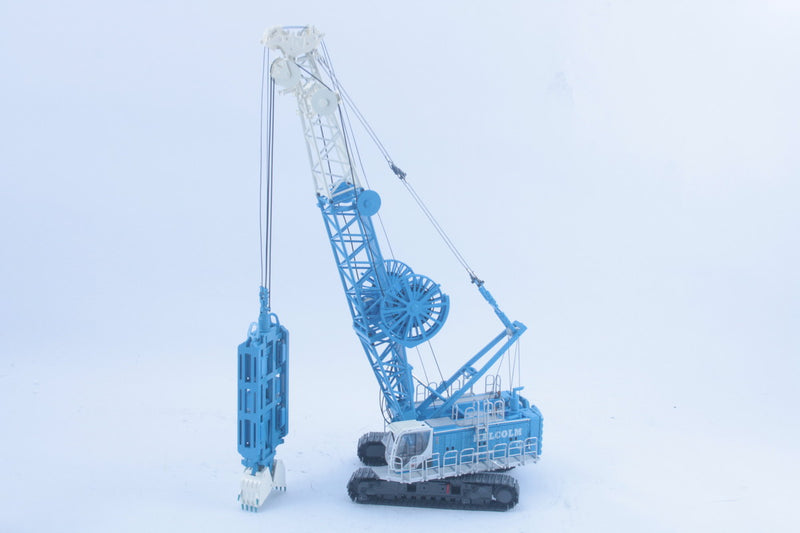 ギャラリービューアに画像をロードする, 【予約】BAUERバウアー Cable Craneクレーン MC96 with DHG-V Pile Grab Malcolm / BYMO 1/50 建設機械 模型
