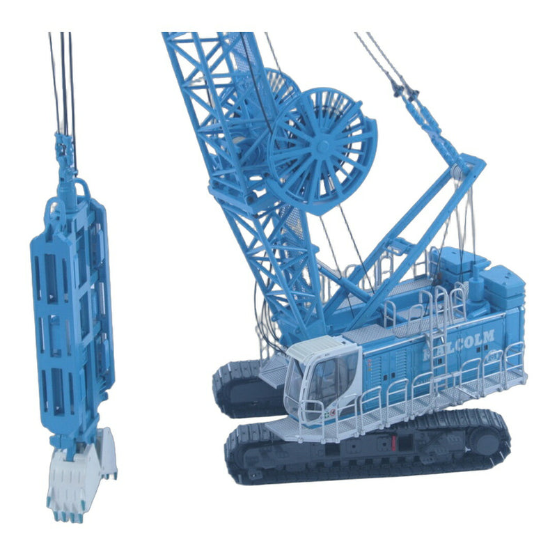 ギャラリービューアに画像をロードする, 【予約】BAUERバウアー Cable Craneクレーン MC96 with DHG-V Pile Grab Malcolm / BYMO 1/50 建設機械 模型
