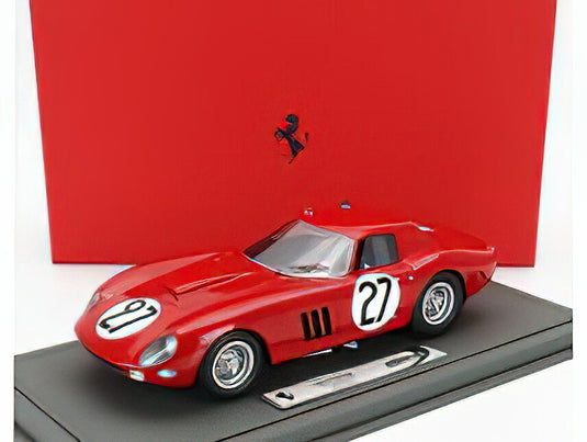 【予約】12月以降発売予定FERRARI - 250 GTO COUPE TEAM NORTH AMERICAN RACING N.A.R.T. N 27 24h LE MANS 1964 FERNAND TAVANO - BOB GROSSMAN - CON VETRINA - WITH SHOWCASE - RED/BBR 1/18ミニカー
