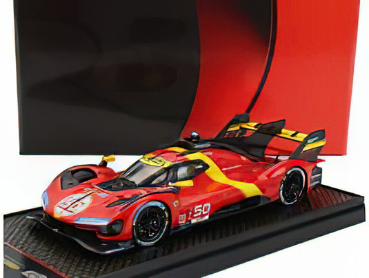 【予約】12月以降発売予定FERRARI - 499P 3.0L TURBO V6 TEAM FERRARI AF CORSE N 50 LAUNCH EDITION 2022 - RED YELLOW BLACK/BBR 1/43ミニカー