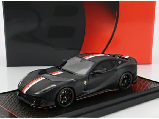 FERRARI - 812 COMPETIZIONE N 16 PRINCIPATO DI MONACO LIVERY 2021 - MATT BLACK/BBR 1/43ミニカー