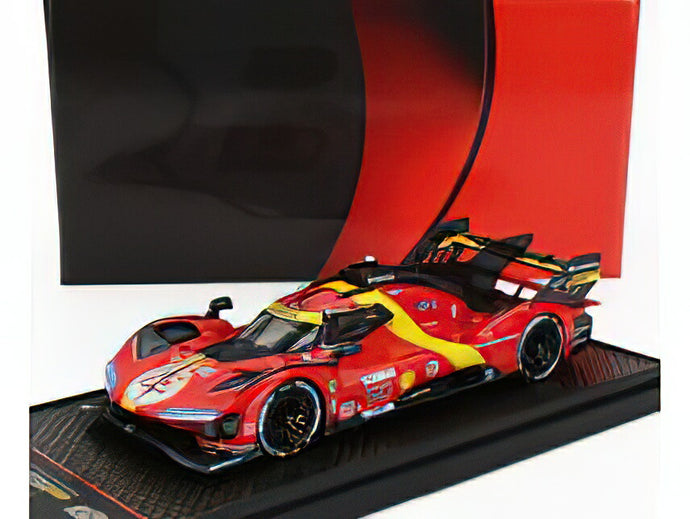 FERRARI - 499P 3.0L TURBO V6 TEAM FERRARI AF CORSE N 50 5th 24h LE MANS (POLE POSITION) 2023 ANTONIO FUOCO - MIGUEL MOLINA - NICKLAS NIELSEN - RED/BBR 1/43ミニカー