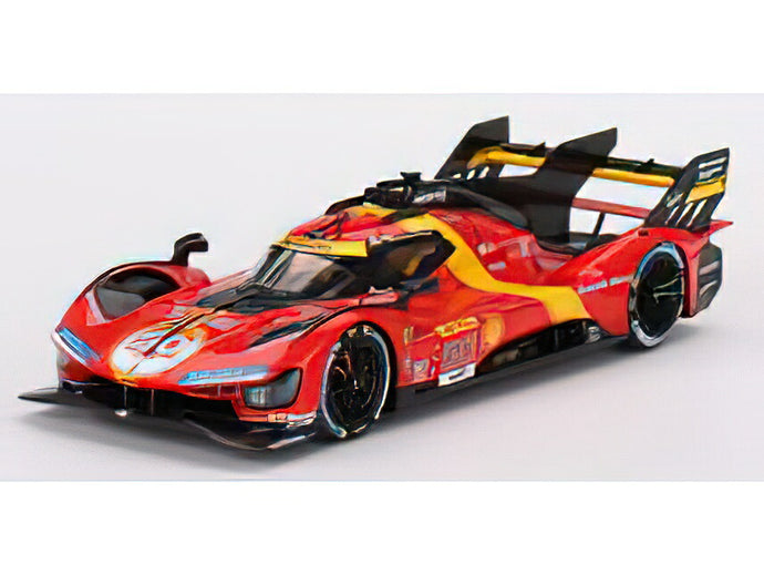 【予約】12月以降発売予定FERRARIフェラーリ 499P 3.0L TURBO V6 TEAM FERRARI AF CORSE N 50 3rd 1000 miles SEBRING 2023 ANTONIO FUOCO - MIGUEL MOLINA - NICKLAS NIELSEN - RED YELLOW BLACK /BBR 1/18ミニカー