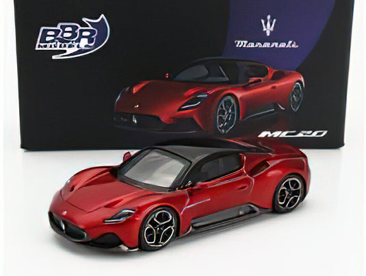 MASERATI - MC20 2020 - ROSSO VINCENTE - RED MET/BBR 1/64ミニカー