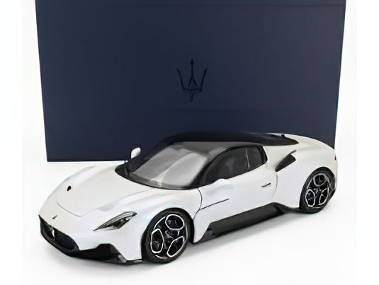 MASERATI MC20 GLOSS BLACK ROOF 2020 - BIANCO AUDACE - WHITE /BBR 1/18ミニカー
