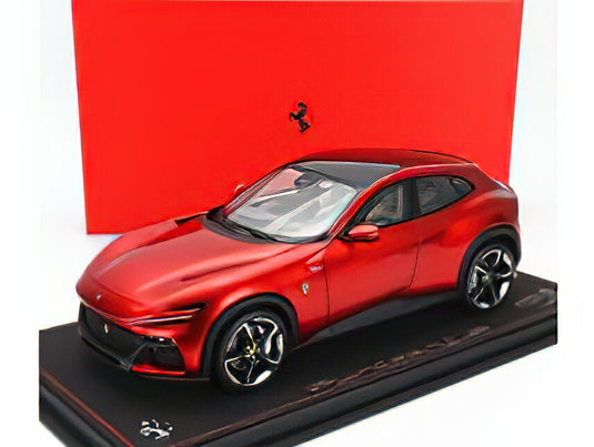 FERRARIフェラーリ PUROSANGUE SUV 2022  CON VETRINA  WITH SHOWCASE  ROSSO MAGMA  RED MET/BBR 1/18ミニカー