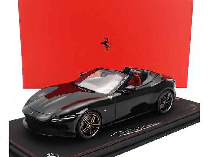 FERRARIフェラーリ ROMA SPIDER OPEN 2020  CON VETRINA  WITH SHOWCASE  NERO PUROSANGUE  BLACK/BBR 1/18ミニカー