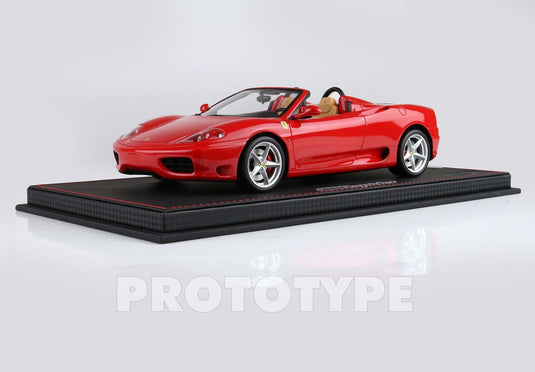 【予約】Ferrari 360 Modena スパイダー オートマチックギア ロッソコルサ - ベージュ/ BBR 1/18 ミニカー