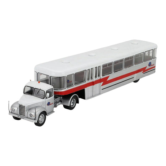 Ebro B45 空港バス Iberia 1962 シルバー ホワイト レッド / EDICOLA 1/43 ミニカー トラック模型