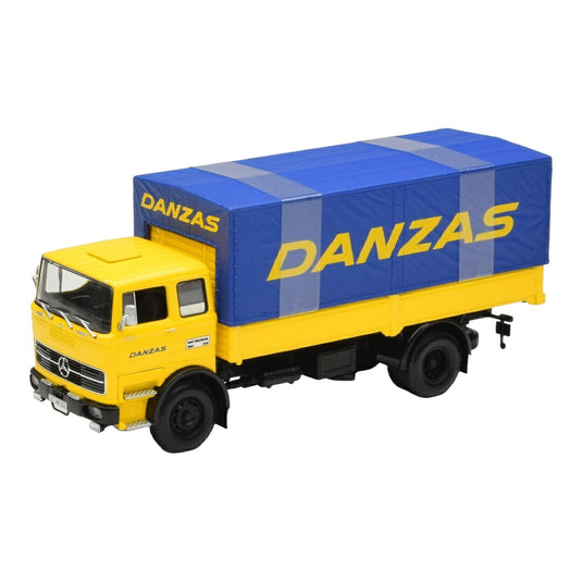 Mercedesメルセデスベンツ LP 1624 フラットベッド DANZAS イエロー / MINICHAMPS 1/43 ミニカー
