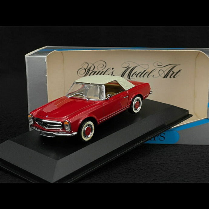 MercedesBenz 280 SL カブリオレ ソフトトップ 1969 レッドメタリック/ MINICHAMPS 1/43 ミニカー