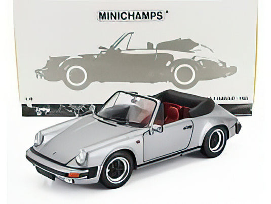 PORSCHE 911 3.2 CARRERA CABRIOLET 1983 GREY MET/MINICHAMPS 1/18ミニカー