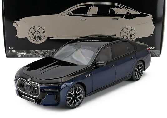 BMW 7シリーズ i7 M70 2024 ブラック / MINICHAMPS 1/18 ミニカー