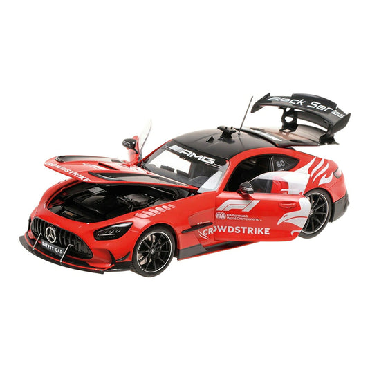 Mercedes Benzメルセデスベンツ AMG GT V8 Black Series F1 セーフティカー 2025 Bernd Maylander レッド ホワイト 開 / MINICHAMPS 1/18 ミニカー