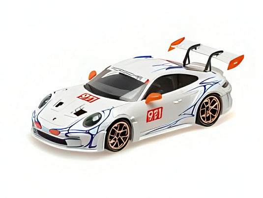 【予約】PORSCHE 911 992 GT3 RS No.911 クーペ 2023 ホワイト オレンジ/ MINICHAMPS 1/18 ミニカー