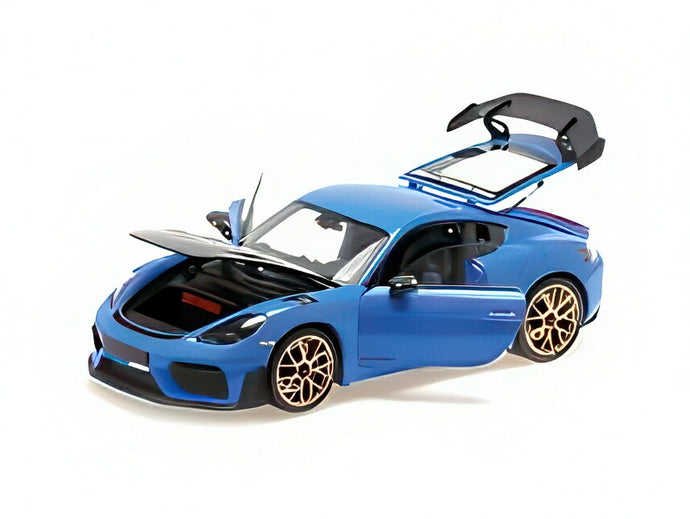 【予約】PORSCHE ケイマン GT4 RS ヴァイザッハパッケージ 2024 ブルー/ MINICHAMPS 1/18 ミニカー