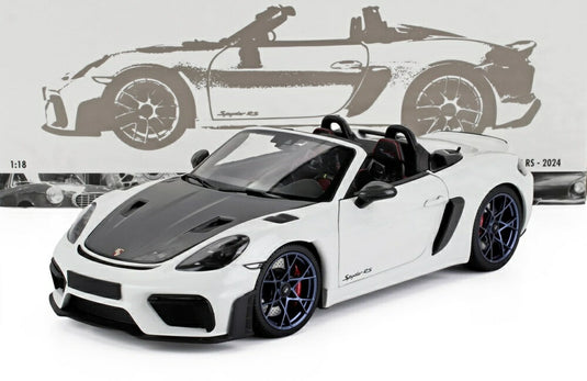 PORSCHE SPYDER RS WEISSACH パッケージ 2024 グレー ブラック/ MINICHAMPS 1/18 模型
