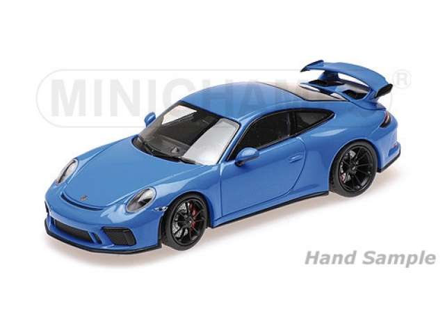 2018 ポルシェ 911 GT3 ブルー/ MINICHAMPS  1/18 ミニカー