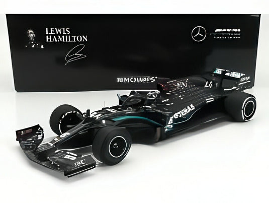 MERCEDES GP F1 W11 EQ PERFORMANCE TEAM AMG PETRONAS #44 ワールドチャンピオン イギリスGP 優勝 (パンク状態) 2020 ルイス・ハミルトン ブラック/グリーン/ MINICHAMPS 1/18 ミニカー