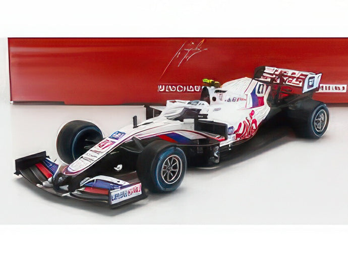 HAAS F1 VF21 065/6 TEAM URALKALI N 47 BELGIUM GP 2021 MICK SCHUMACHER WHITE BLUE RED/MINICHAMPS 1/18ミニカー