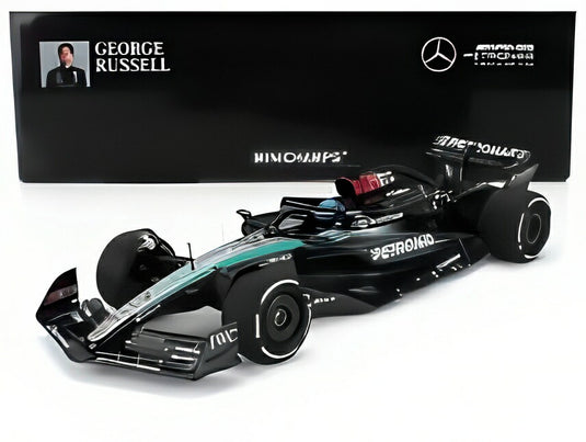 MERCEDES GP F1 W15 EQ PERFORMANCE TEAM AMG PETRONAS #63 オーストリアGP 優勝 2024 ジョージ・ラッセル ブラック/シルバー/グリーン/ MINICHAMPS 1/18 ミニカー