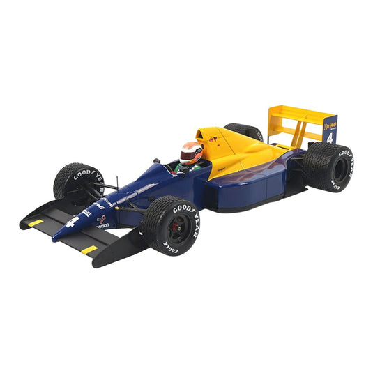 Tyrrell Ford 018 No.4 1989 GP Belgien Johnny Herbert ブルー/イエロー / MINICHAMPS 1/18 ミニカー