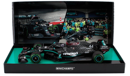 MERCEDES GP F1 W11 EQ トルコGP優勝 2020 ルイスハミルトン 7回ワールドチャンピオン ブラックグリーン/ MINICHAMPS 1/18 777台限定ミニカー
