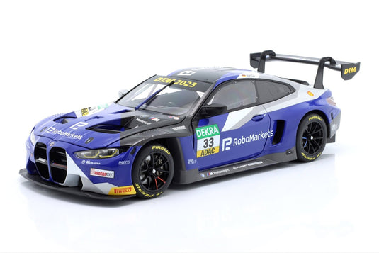 BMW M4 GT3 #33 DTM 2023 Rene Rast Team Schubert ブルー / MINICHAMPS 1/18 ミニカー