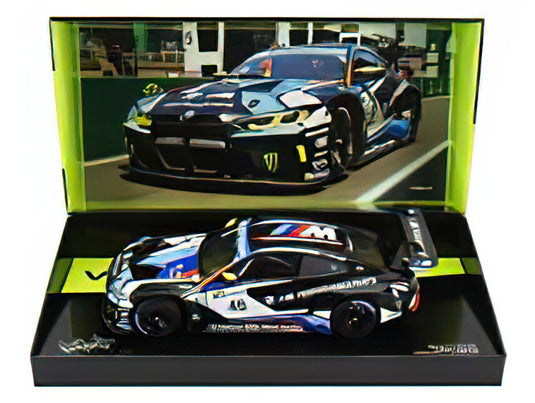 BMW  4-SERIES M4 GT3 TEAM WRT N 46 WINNER GT3 CLASS RACE 2 ROAD TO LE MANS 2023 - VALENTINO ROSSI - JEROME POLICAND - MATT BLACK BLUE WHITE /Minichamps 1/18ミニカー