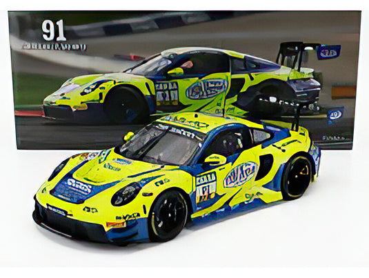 PORSCHE  911 992 GT3 R TEAM JOOS BY RACEmotion N 91 ADAC GT MASTERS 2023 FINN GEHRSITZ  SVEN MULLER  YELLOW BLUE/MINICHAMPS 1/18ミニカー