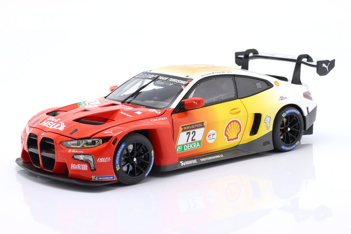 【予約】BMW 4 SERIES M4 GT3 チーム BMW RMG 72号車 2024年 ニュルブルクリンク24時間 3位 レッド/イエロー/ホワイト/ MINICHAMPS 1/18 300台限定ミニカー