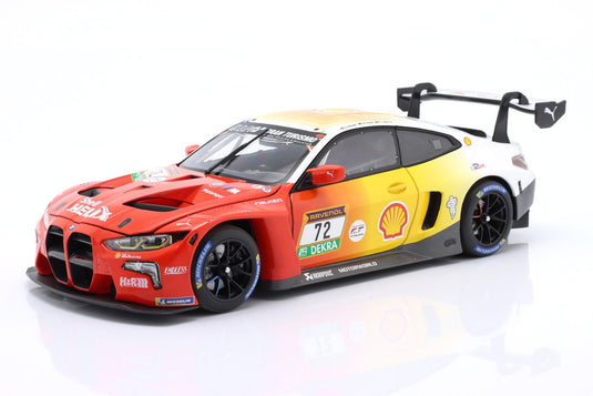 【予約】BMW 4 SERIES M4 GT3 チーム BMW RMG 72号車 2024年 ニュルブルクリンク24時間 3位 レッド/イエロー/ホワイト/ MINICHAMPS 1/18 300台限定ミニカー