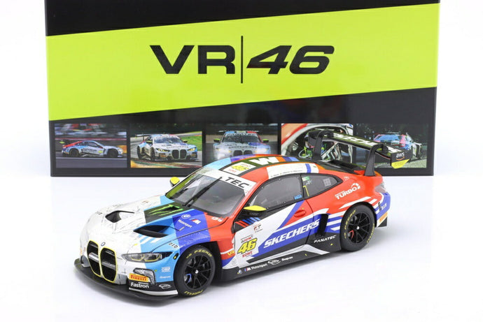 【予約】BMW 4シリーズ M4 GT3 チーム WRT N 46 24h スパ 2024 V.ロッシ M.マルタン R.マルチェッロ ホワイト ブルー レッド/ MINICHAMPS 1/18 746台限定模型
