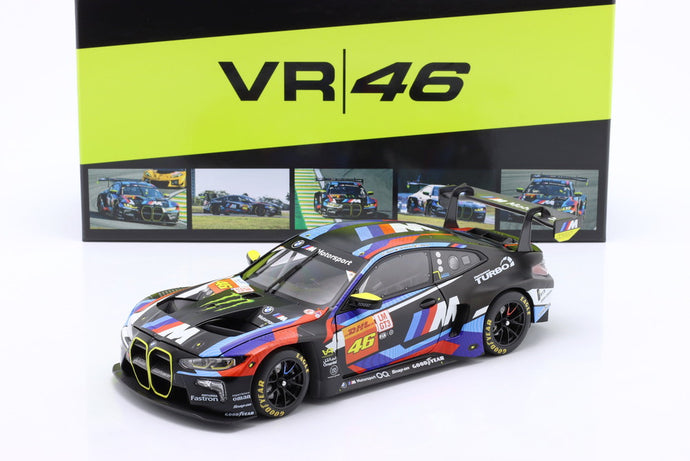 【予約】BMW 4 SERIES M4 GT3 チーム WRT 46号車 2024年 6h SAU PAULO V.ROSSI M.MARTIN A.AL HARTHY ブラック/ホワイト/レッド/ブルー/ MINICHAMPS 1/18 346台限定ミニカー