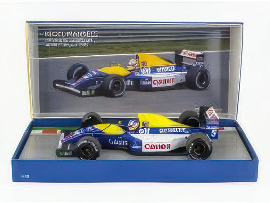 WILLIAMS F1 FW14B RENAULT N 5 ワールドチャンピオン シーズン 1992 ナイジェル・マンセル ブルー イエロー ホワイト/ MINICHAMPS 1/18 444台限定ミニカー