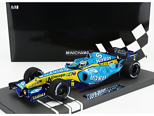 RENAULT F1 R25 TEAM RENAULT F1 N 6 WINNER AUSTRALIAN GP 2005 GIANCARLO FISICHELLA LIGHT BLUE YELLOW/MINICHAMPS 1/18ミニカー