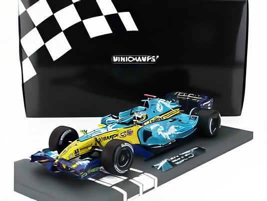 RENAULT F1 R26 TEAM MILD SEVEN RENAULT F1 #1 ワールドチャンピオン トルコGP 2006 フェルナンドアロンソ ライトブルー/イエロー/ MINICHAMPS 1/18 ミニカー