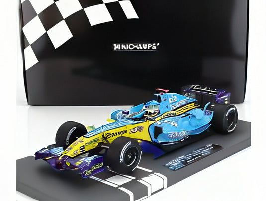 RENAULT F1 R26 TEAM RENAULT F1 N 1 WORLD CHAMPION ブラジルGP 2位 FERNANDO ALONSO 2006 ライトブルー イエロー/ MINICHAMPS 1/18 ミニカー