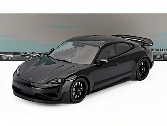 PORSCHE TAYCAN TURBO GT 2024 ブラック/ MINICHAMPS 1/18 ミニカー