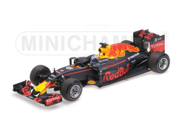 2016 Red Bull Racing Tag-Heuer RB12 Daniel Ricciardo 1st Pole Position Monaco GP レジンシリーズ red/blue/MINICHAMPS 1/18ミニカー