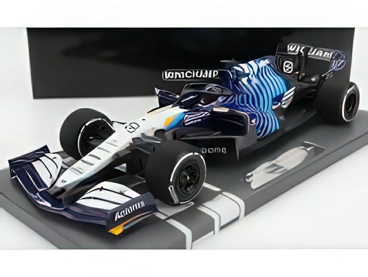 WILLIAMS  F1  FW43B MERCEDES M12 EQ POWER+ TEAM  WILLIAMS RACING N 63 SAUDI ARABIA GP 2021 GEORGE RUSSELL  WHITE LIGHT BLUE/MINICHAMPS 1/18ミニカー