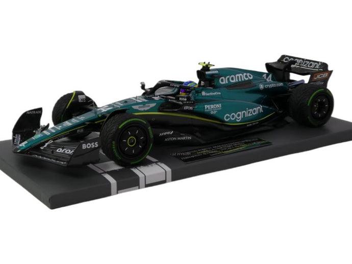 Aston Martin AMR23 2023年 F1 モナコGP 2位 #14 F.アロンソ/ MINICHAMPS 1/18 ミニカー