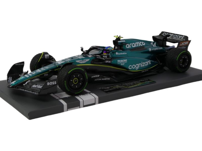 ギャラリービューアに画像をロードする, Aston Martin AMR23 2023年 F1 モナコGP 2位 #14 F.アロンソ/ MINICHAMPS 1/18 ミニカー
